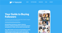 Desktop Screenshot of buyfollowersguide.com